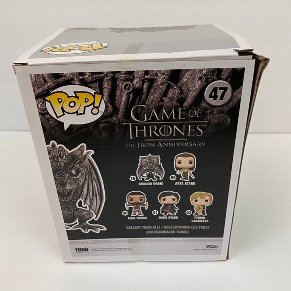 Funko Pop Game of Thrones Rhaegal Iron Figure #47 - Picture 4 of 8